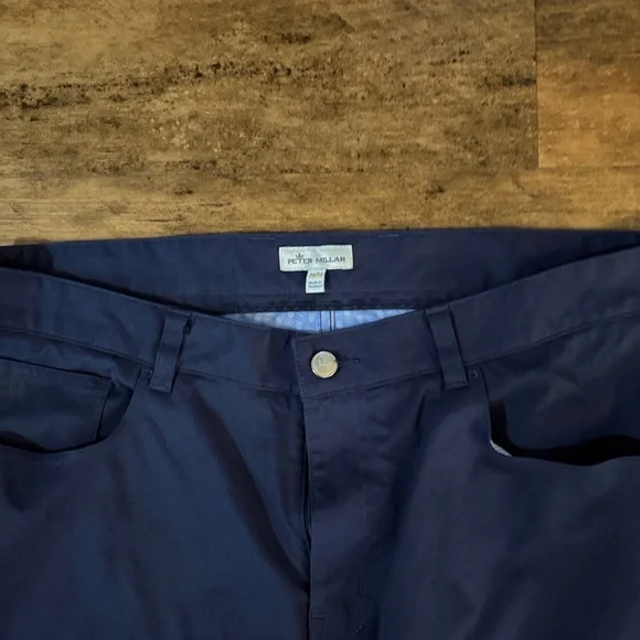 Peter Millar men’s Dark Blue Chinos, 36” x 32”